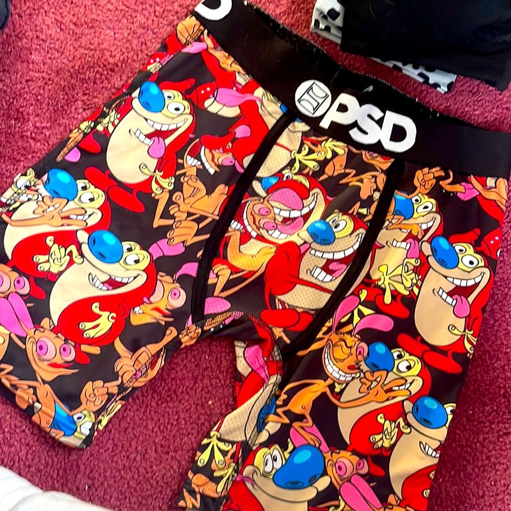 Ren & Stimpy PSD biker shorts